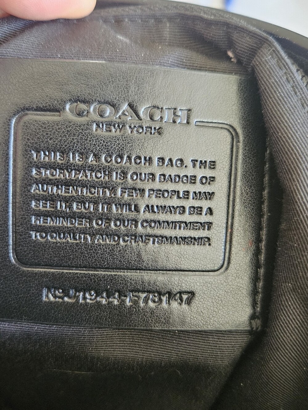 COACH BLACK HANDBAG, COACH LEATHER PURSE, COACH VINTAGE HANDBAG - Picture 6 of 6
